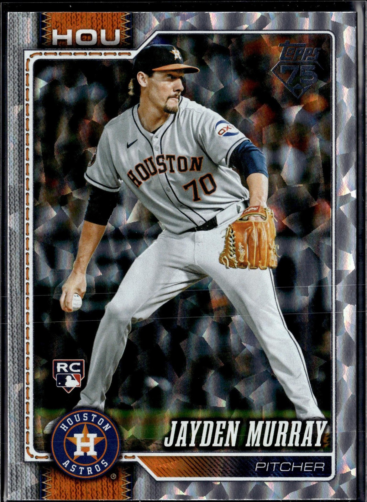 2026 Topps #664 Jayden Murray Silver Crackle Foil