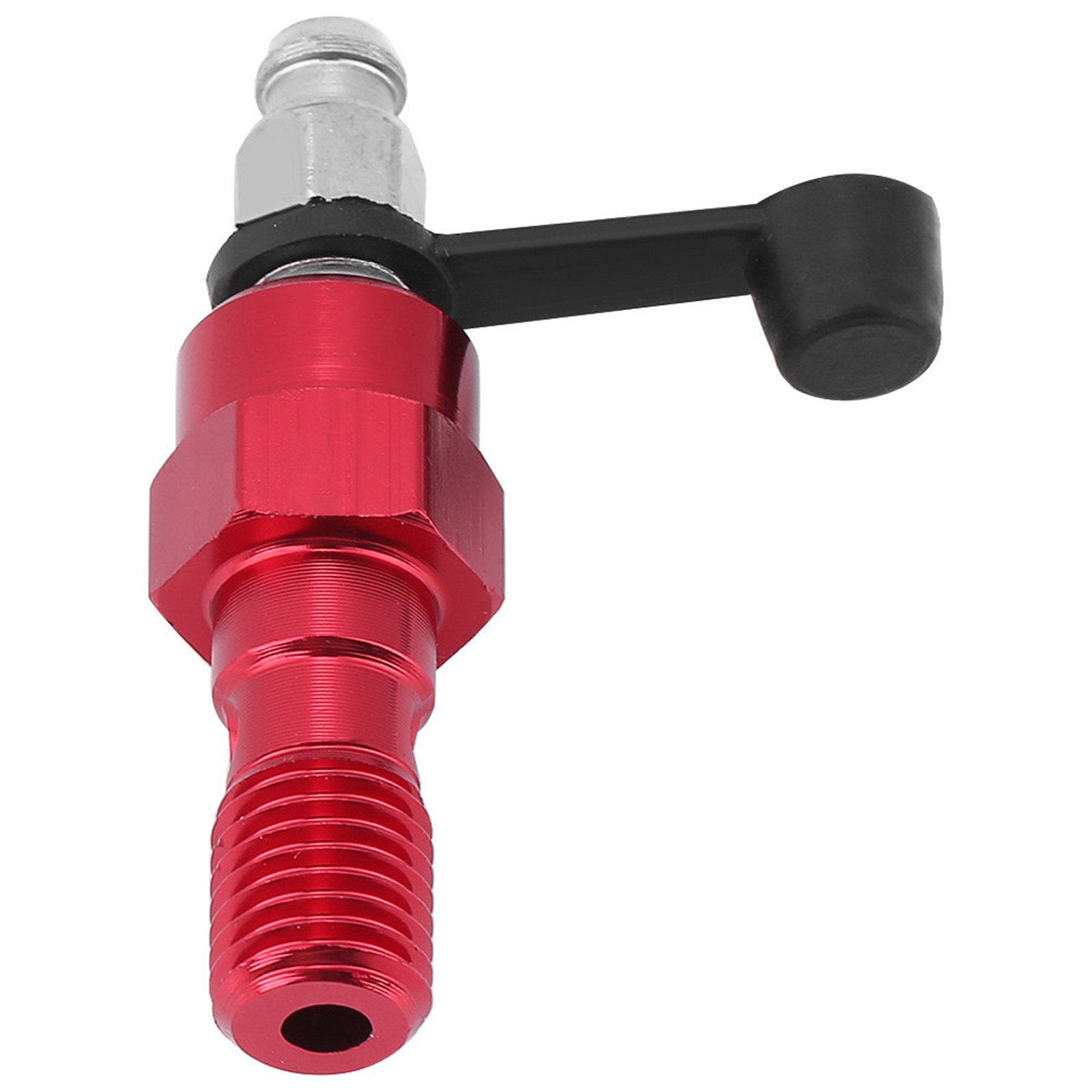 ✈M10x1.0mm Red Motorcycle Brake Master Caliper Bleed Screw Nipple Banjo Bolt