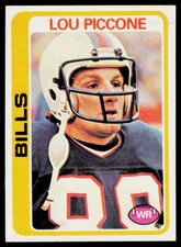 1978 Topps #448 Lou Piccone Buffalo Bills Card