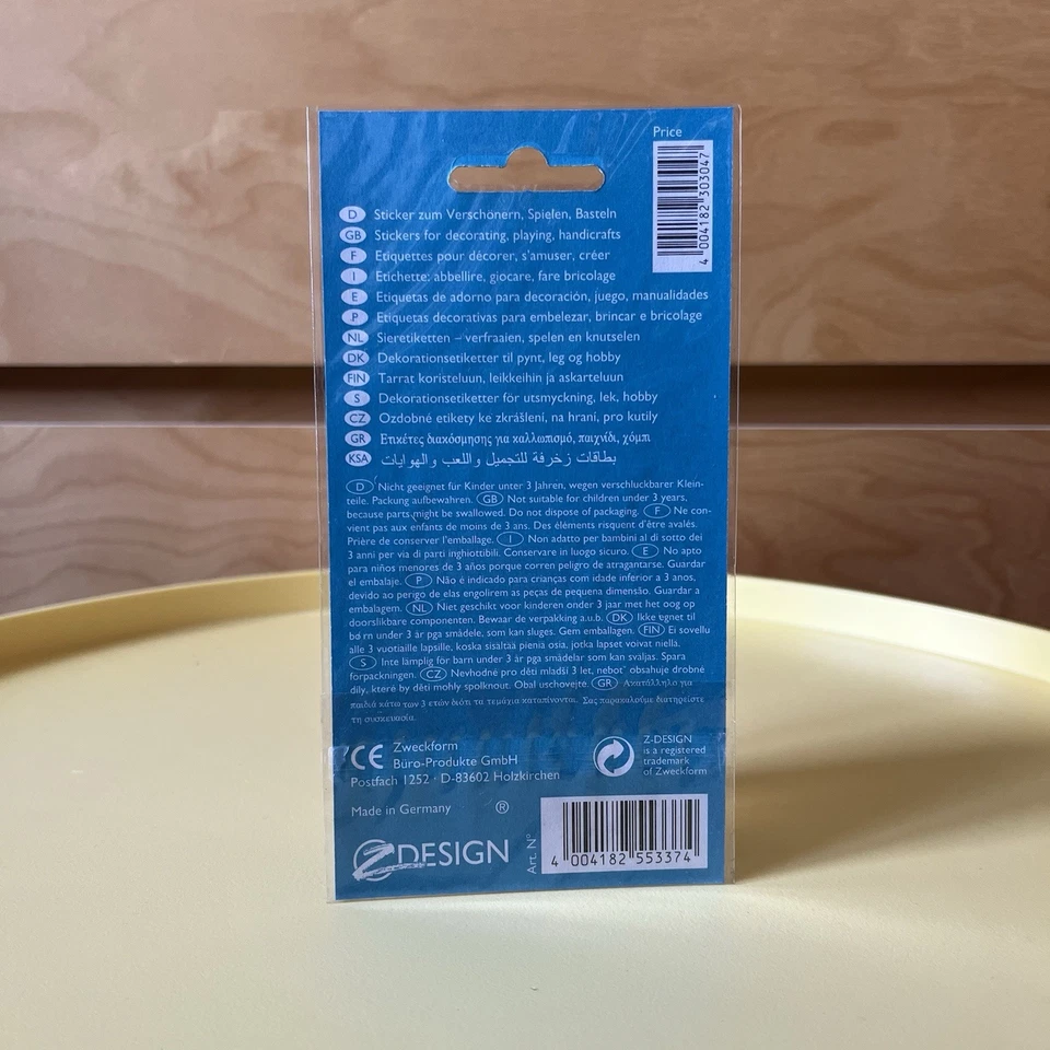 Z Design 3D Crystal Sticker Aufkleber NEU Vintage 90er 90s alt Symbole - Bild 4 von 4