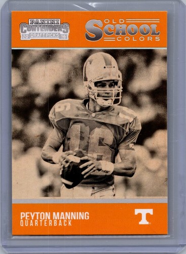 2016 Panini Contenders Draft Picks #19 Peyton Manning Old School Colors - Picture 1 of 2