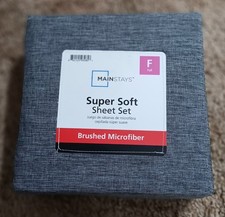 Mainstays Super Soft Sheet Set Brushed Microfiber Full Size New Never Opened