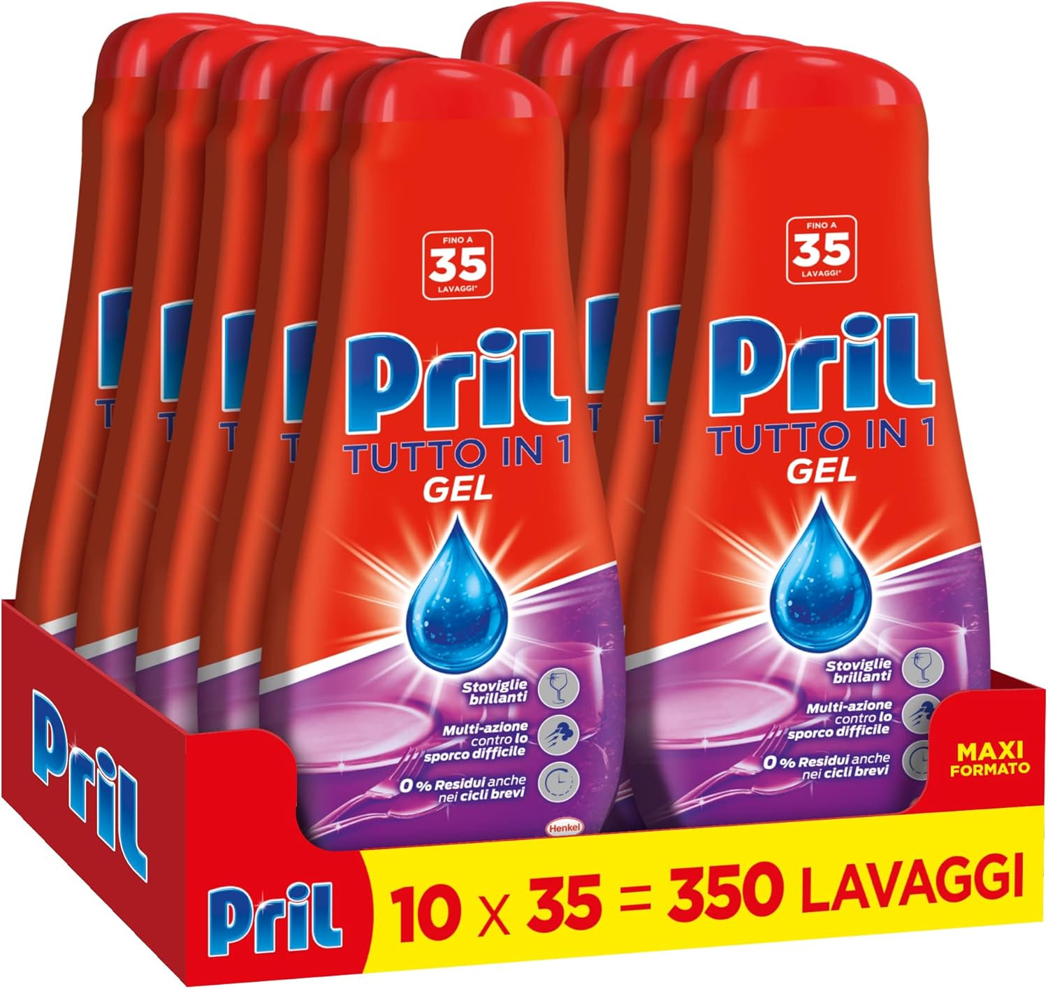 Gel Lavastoviglie Convenienza All in One - Massima Resa Minimo Spreco