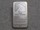 1 Troy Oz. .999 Fine Silver Pan American Northwest Territorial Mint Silver Bar
