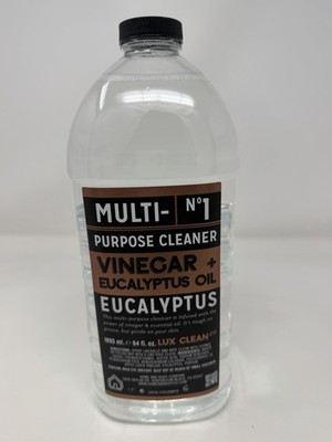 Lux Clean Multi Purpose Vinegar & Eucalyptus Oil Spray 64 Oz Refill Free Ship!