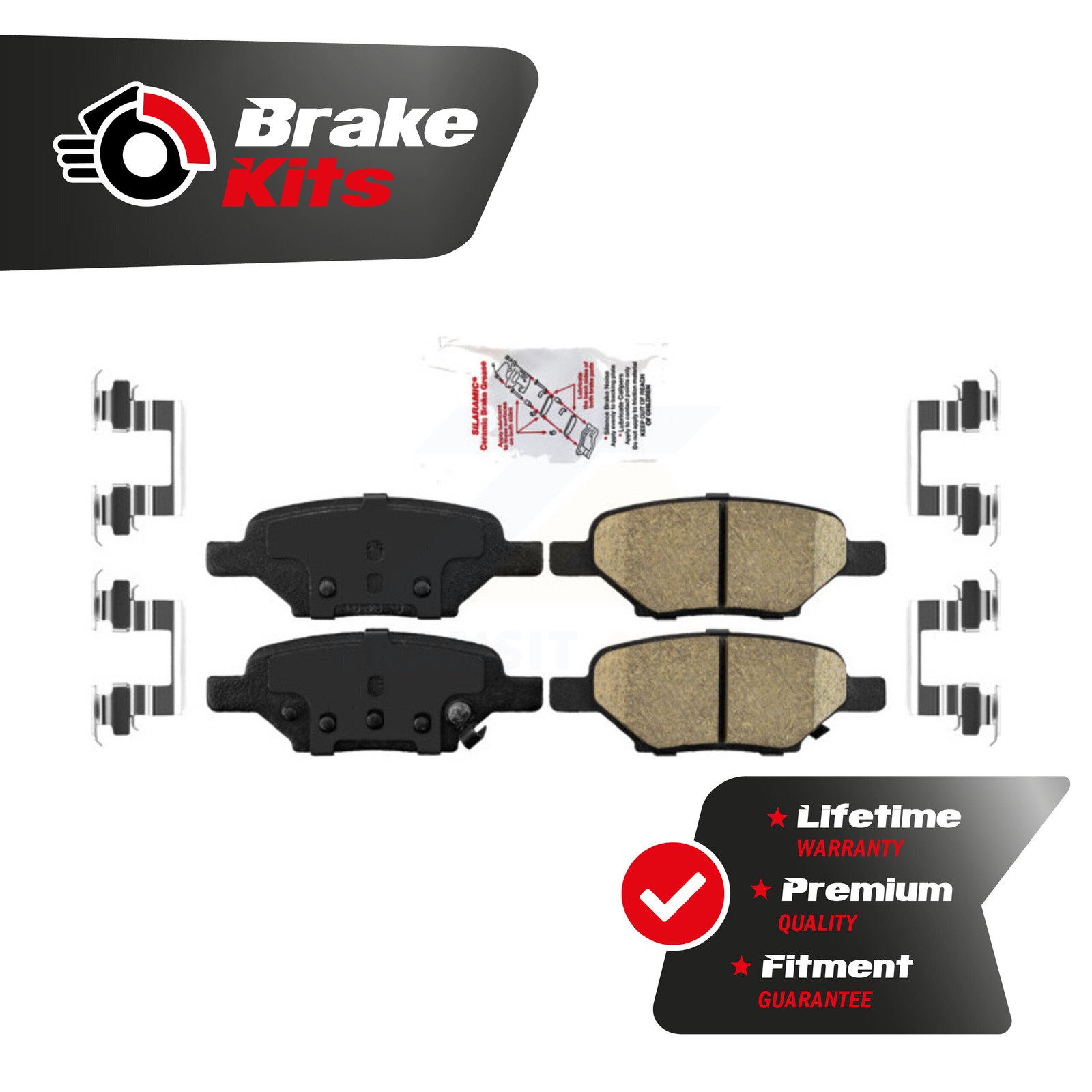 Rear Ceramic Disc Brake Pads For 2004-2012 Chevrolet Malibu rear brakes LTZ