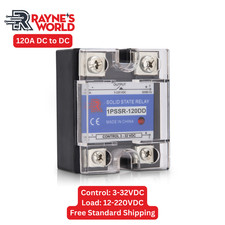 120 Amp DD Solid State Relay Module SSR-DC to DC-3-32VDC Control-12-220VDC Outpu