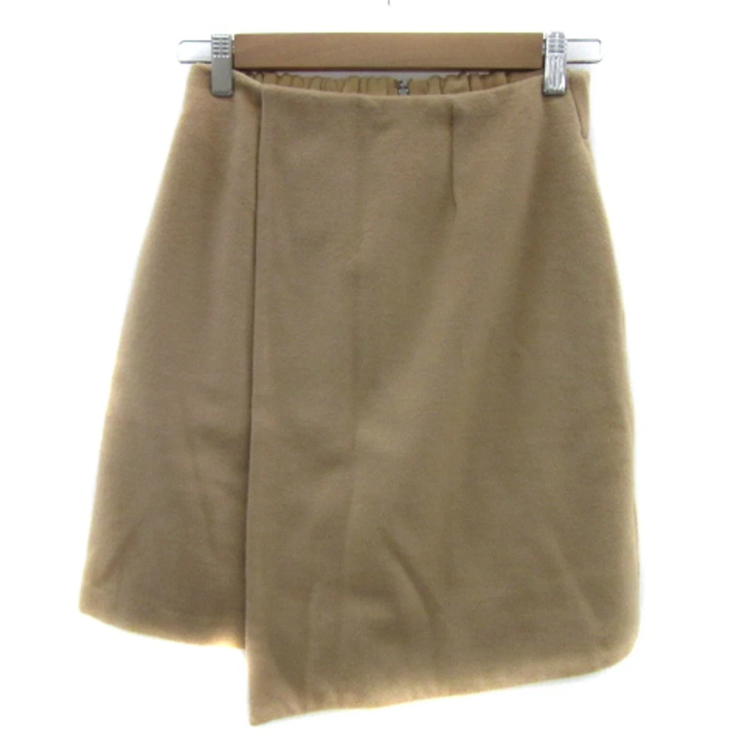 Supreme Lala Supreme.La.La. Jupe trapézoïdale longueur genou laine unie M beige occasion