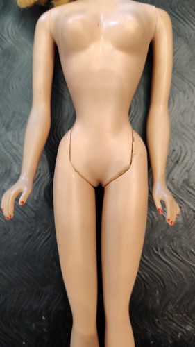 Vintage 1958 MCMLVIII Barbie Strawberry Blond Ponytail Curly Bangs Japan 21 ? - Bild 5 von 15