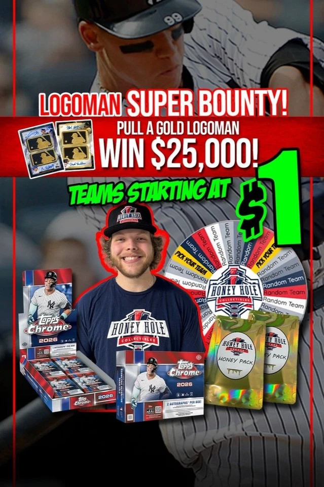 BASEBALL BREAKS, 2026 Topps Chrome Hobby/Jumbo & Honey Packs Starting at $1