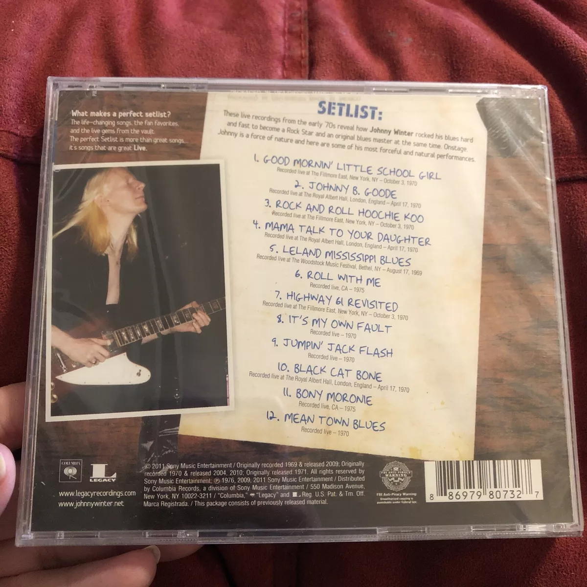 Johnny Winter - Setlist: The Very Best of Johnny Winter Live [New CD] Rmst  886979807327