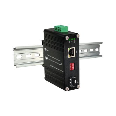 Industrial 10G Fiber Media Converter Mini 10GBase-X SFP+ Fiber Optic Transcei...