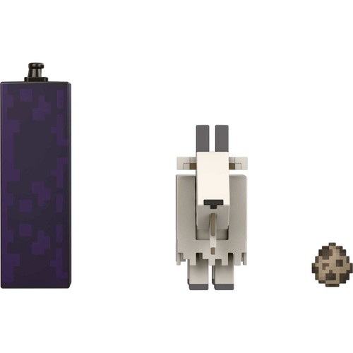 Minecraft Goat Action Figure, 3.25-in, with 1 Build-a-Portal Piece & 1 Accessory - Picture 5 of 6
