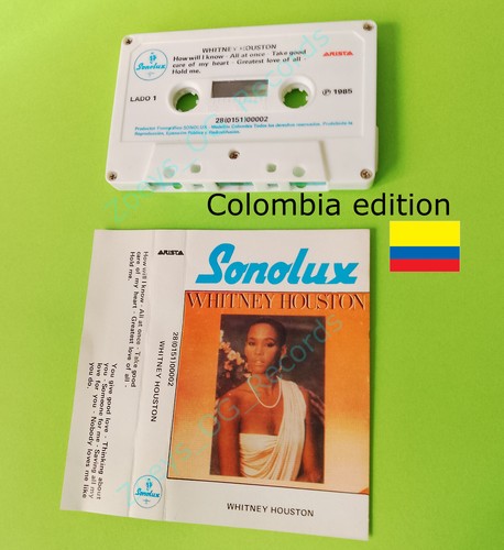 (Import) Whitney Houston - ST Cassette Tape 1985 Rare Edition Mariah Carey - Picture 2 of 11