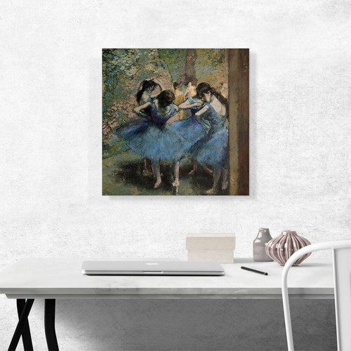 ARTCANVAS Dancers in Blue 1895 Canvas Art Print by Edgar Degas - Picture 2 of 11