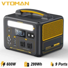 VTOMAN Jump 600X Portable Power Station 600W, 299Wh LiFePO4 Battery Generator