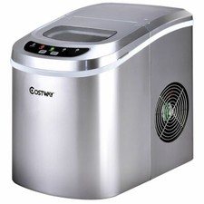 Costway EP22769SL 26lbs Portable Compact Electric Ice Maker Machine