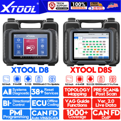 XTOOL D8/D8S All System Bidirectional Auto Diagnostic Scanner Car Coding Tool