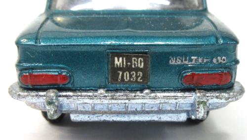 Politoys-Export 543 NSU TYP 110 blue 1:43 diecast w/poor box ITALY tr1 - Picture 10 of 14
