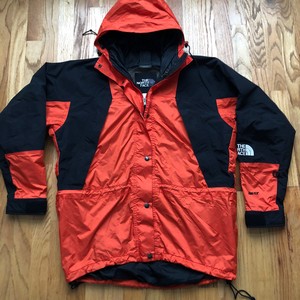 red north face mountain jacket