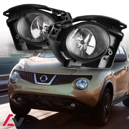 20142017 For Nissan Juke Clear Lens Pair Fog Light Lamps W/Wiring