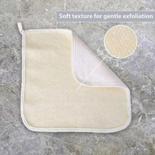 1x Exfoliating Face and Body Wash Cloths Towel Soft Weave Cloth Bath New F8L4