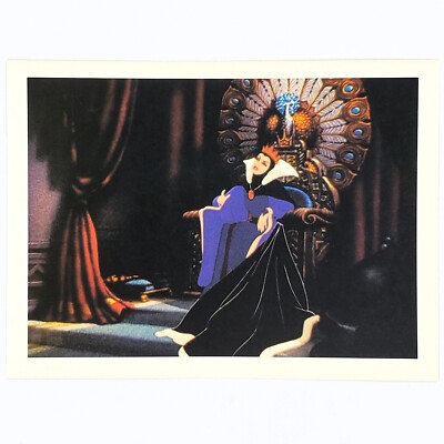 Snow White and the Seven Dwarfs Postcard Queen Disney Vintage 1994 Thrown