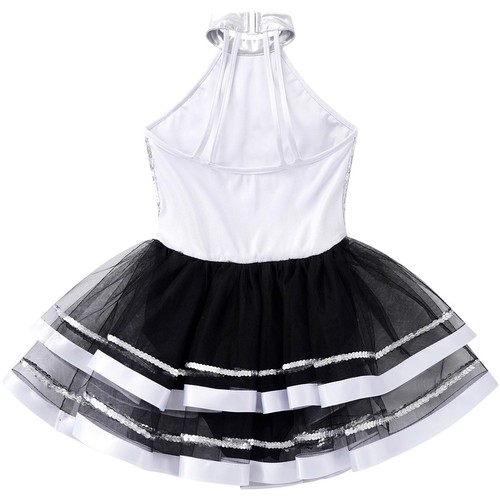 Kids Girls Gymnastic Dancewear Sparkle Ballet Leotards Tutu Dress Dance Outfits - Picture 7 of 64