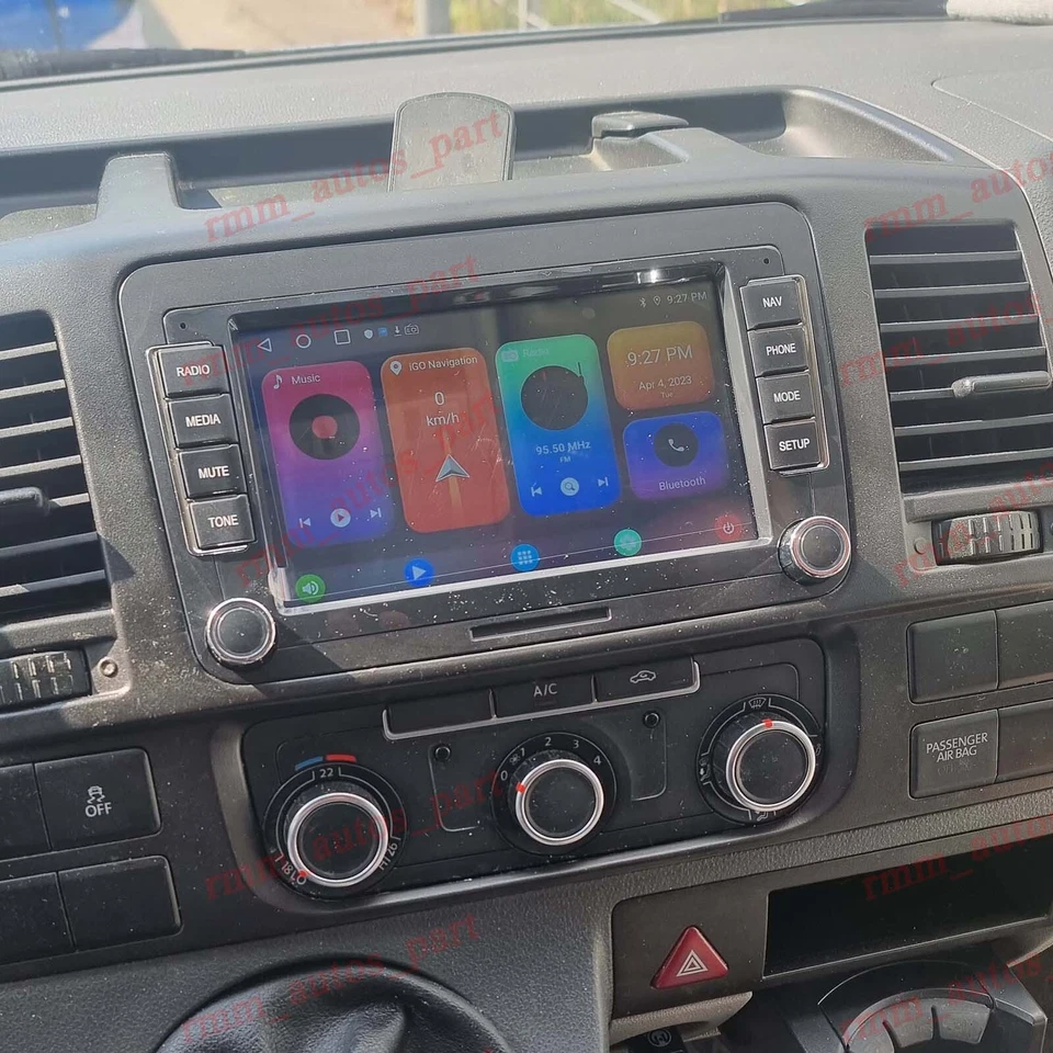 Para VW Transporter T5.1 10-20 Car Stereo Radio Android13 Apple Carplay GPS WiFi - Imagen 3 de 4