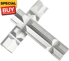1 Pair Aluminum Alloy Vise Jaws with Magnetic 4-8'' Soft Vice Jaws Protectors Co