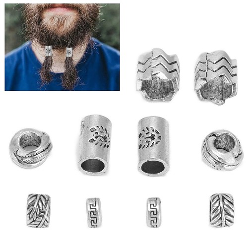 10x Perlen Clip antik Haarperle Wikinger Bartperle Vikings Haarschmuck' - Bild 2 von 12