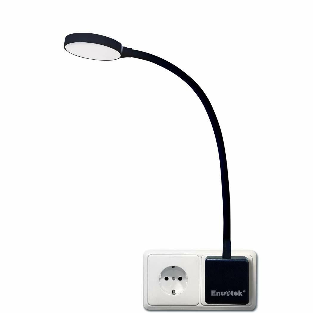 Luce Notturna LED Dimmerabile da Presa | Lampada Comodino con Interruttore