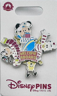 Disney Cruise Line Welcome Aboard Mickey Mouse & Friends Pin DCL new Pin Traders
