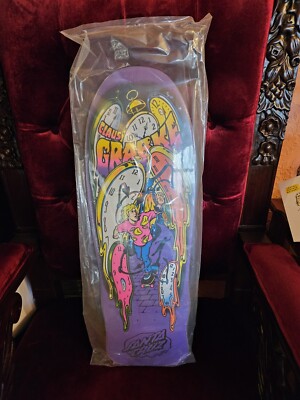 SANTA CRUZ Claus Grabke Melting Clocks Reissue Skateboard Deck | eBay
