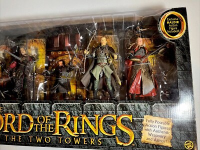 LOTR Battle Of Helm s Deep Action Figures Gift Set Two Towers Legolas Toybiz