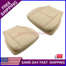 For Toyota Sequoia 2000-03 2004 Driver & Passenger Bottom Leather Seat Cover Tan