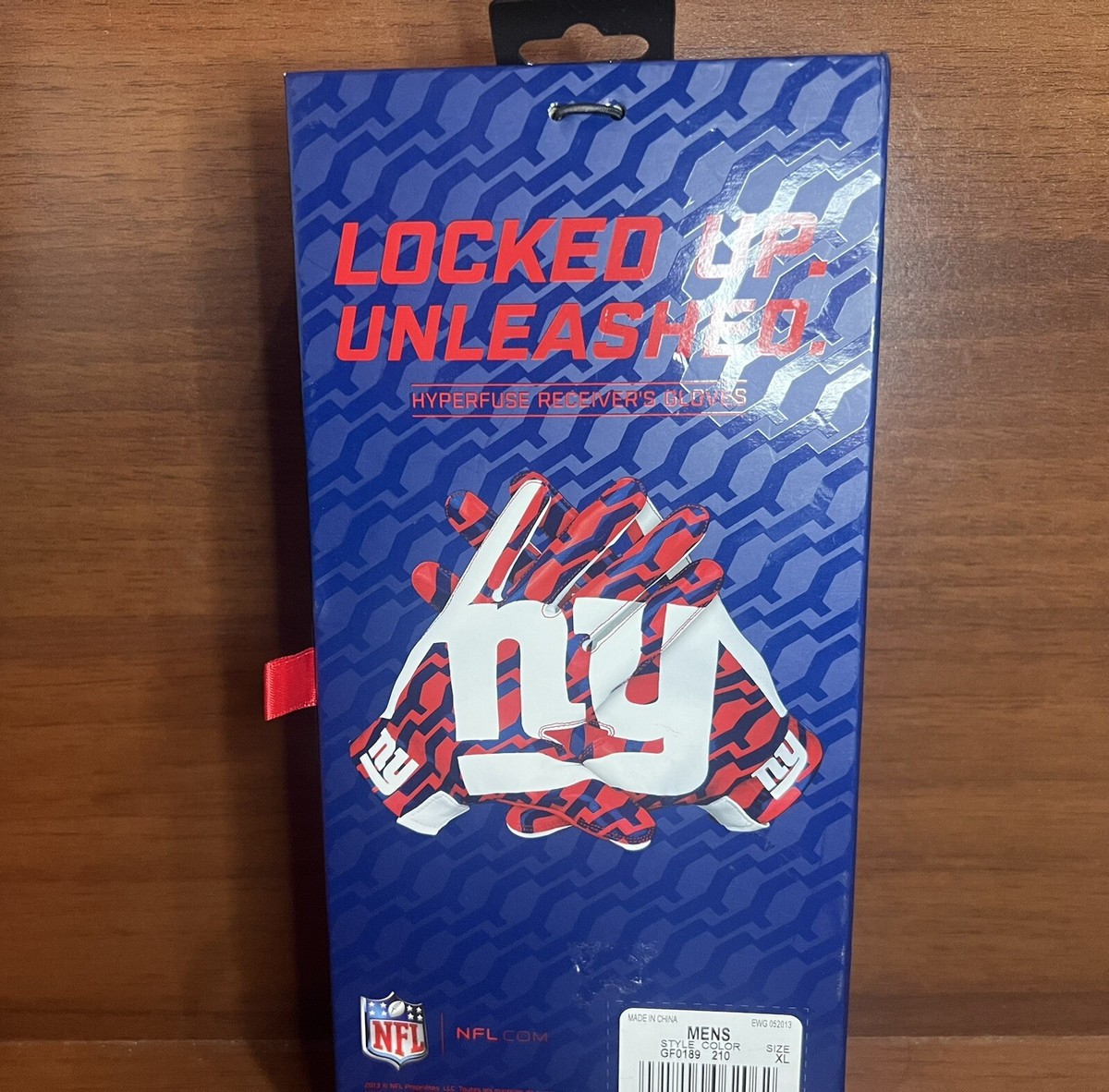 セール‼️NIKE VAPOR FLY GLOVE NY GIANTS M Nike Vapor Fly On Field New York Giants Football Gloves X