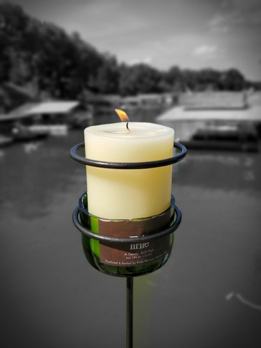 Votive Candle/Tiki Torch-Top Deck Syle/Mount, Blacksmith made**Free Shipping** - Picture 10 of 12