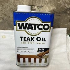 NEW WATCO A67141H 32OZ QUART STAIN TEAK OIL FINISH FRESH NEW SALE 3170917