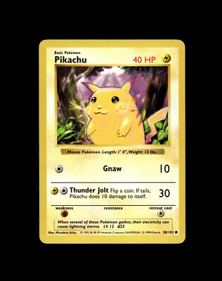 Pokémon Base Set Shadowless - Choose Your Card! 1999 Vintage WoTC Holo - LP/NM