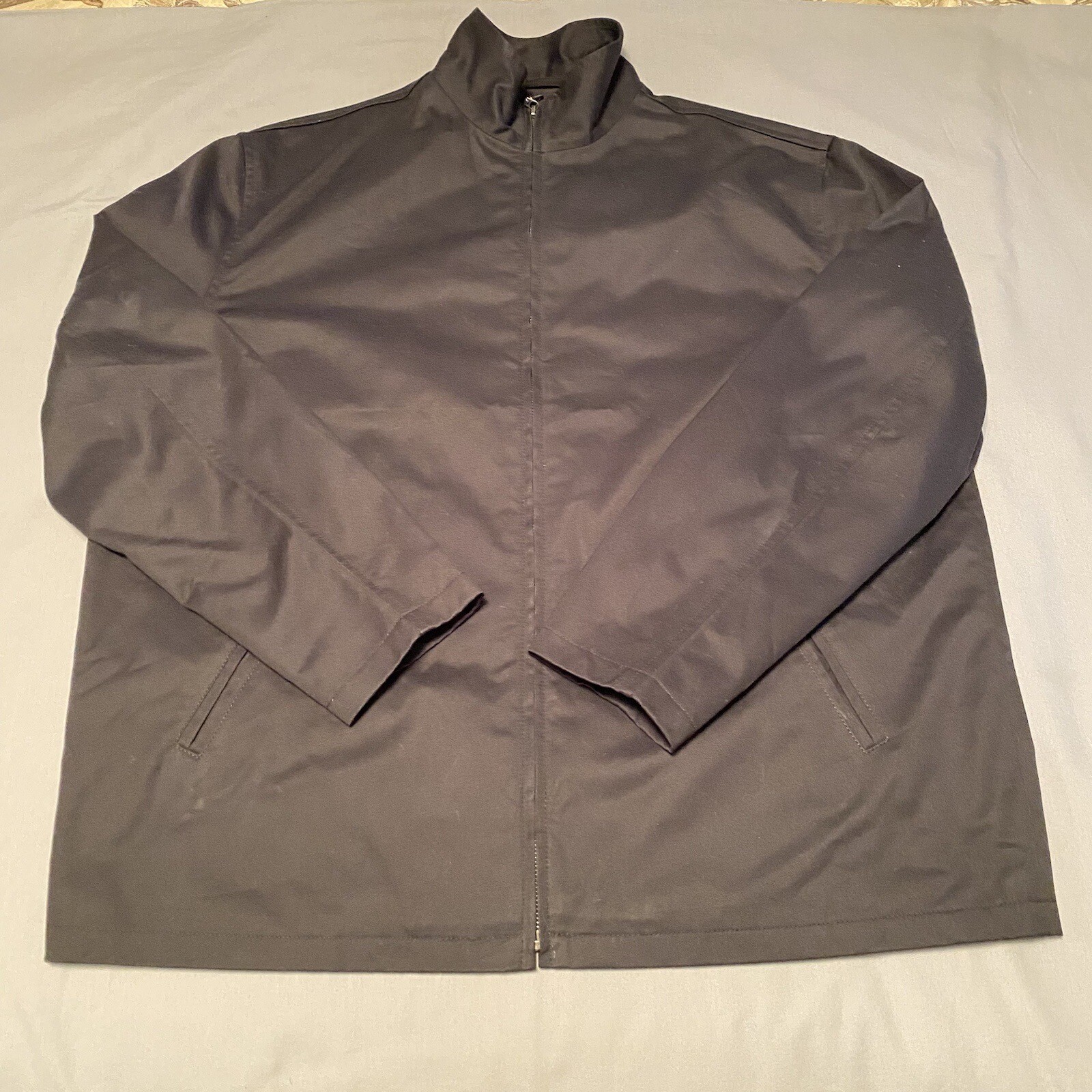 Chaqueta Bourne Ultimatum Magnoli Hombre L Negro Abrigo Clásico Bolsillos Informal Cremallera