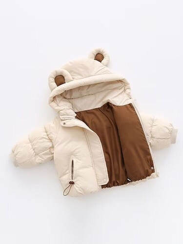 Kids Baby Boys Girl Hooded Coat Windproof Outerwear Winter Warm Jacket Clothes - Picture 3 of 15