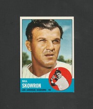 1963 Topps Bill Skowron #180 ~ LA Dodgers Yankees ~~ Sweet NM Card