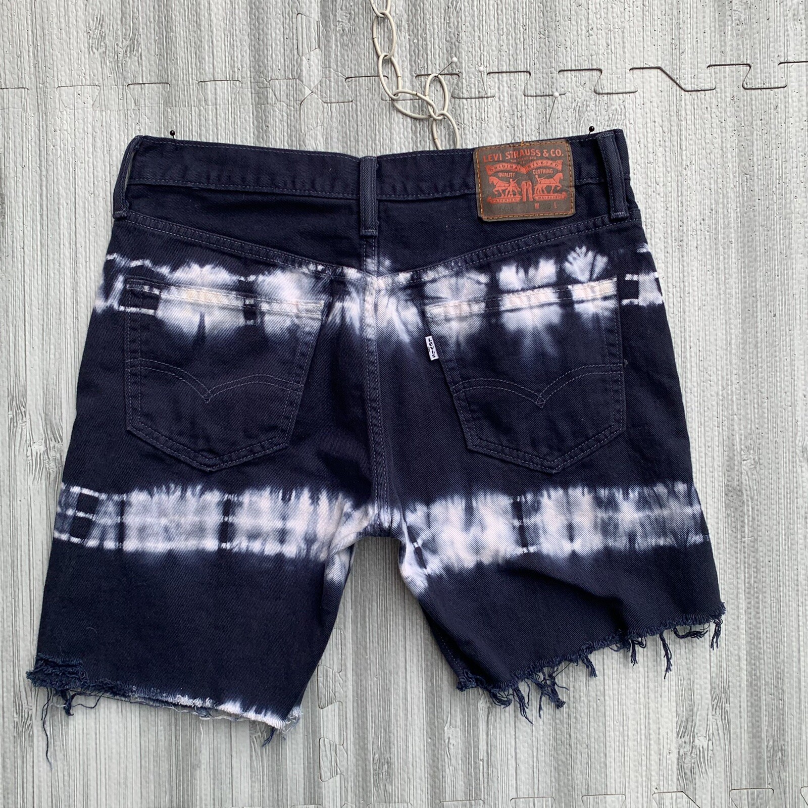 Levi's 508 Mens 30 Denim Tie Dye Jean Shorts DenCut … Gem