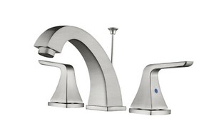 Kingmore Allegro 8 Widespread Bath Sink Faucet In Brushed Nickel