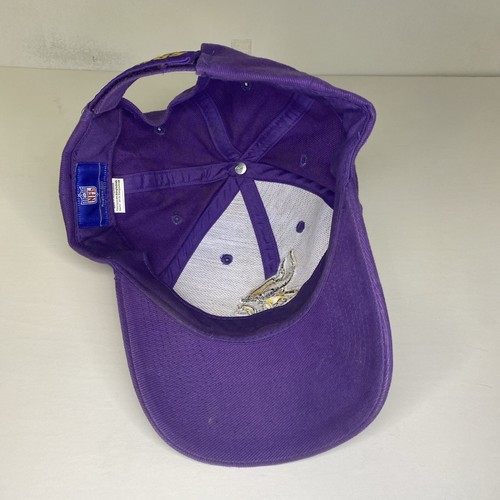 Vintage Minnesota Vikings Reebok Team Apparel Hat Cap Adjustable Purple - Picture 6 of 7