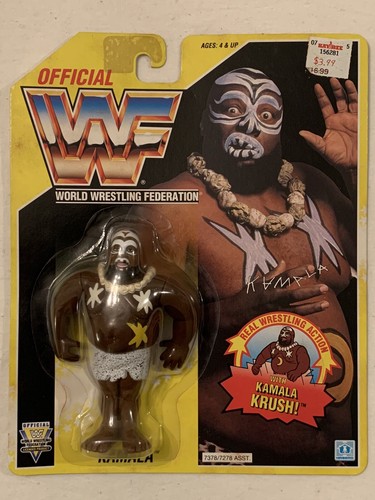 WWF Kamala Moc Hasbro World Wrestling Federation M...