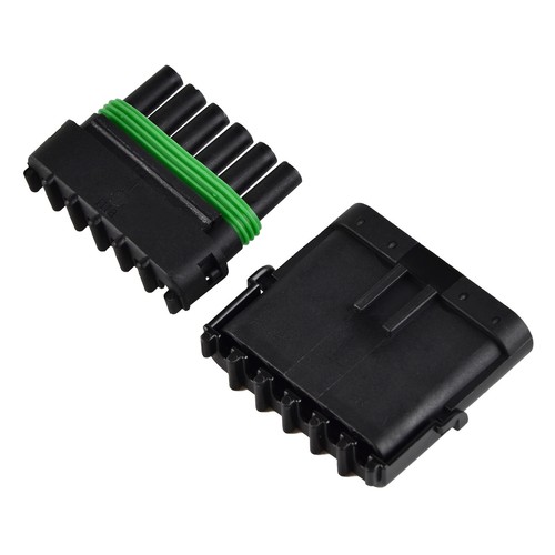 1 Set Weather Pack 6 Way Pin Waterproof Car Sealed Connector Kit 16-14 70406 - Picture 3 of 6