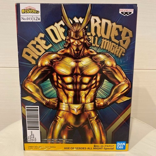 My Hero Academia ALL MIGHT Age of Heroes Figure Golden Color BANPRESTO