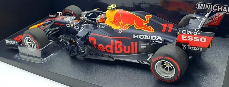 Minichamps 1/18 Scale 110 210711 Red Bull Honda RB16B F1 Perez Azerbaijan - Photo 2/4